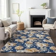 thumbnail image 6 of Addison Rugs Mayfield Washable Coastal Shells Blue Rectangle Rug, 9' x 12', 6 of 6