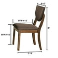 thumbnail image 2 of William's Home Furnishing Walnut/Dark Chocolate Marina I Side Chair, 2 of 3