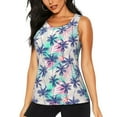thumbnail image 3 of Goofa Palm Leaves Printed Womens Workout Tops for Women Sleeveless Yoga Shirts Athletic Running Tank Tops Sleeveless Gym Clothes Workout Apparel-X-Large, 3 of 9