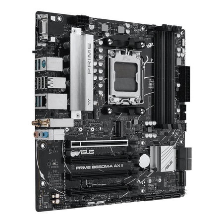 UPC: 0197105020481 | ASUS Prime B650M-A AX II AMD B650(Ryzen 7000) Micro-ATX motherboard(DDR5 6400+(OC)   PCIe 5.0 M.2 support  2.5Gb Ethernet  Wi-Fi 6  DisplayPort  HDMI USB 3.2 Gen 2 ports  front USB 3.2 Gen 1 Type-C  B