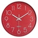 thumbnail image 1 of Reloj de pared moderno de 12 pulgadas, funciona con pilas, silencioso, de cuarzo, fácil de leer, digital., 1 of 5