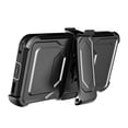 thumbnail image 4 of LG G6 Case, Mignova Rugged Plastic Heavy Duty Armor Holster Defender Full Body Protective Hybrid Case Cover with Kickstand, Build-in Screen Protector and Belt Swivel Clip for LG G6 (Black), 4 of 6