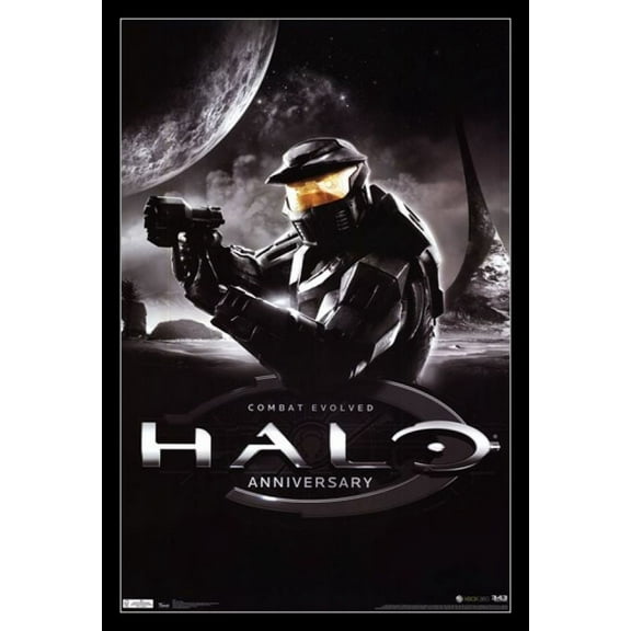 Halo - Anniversary Laminated & Framed Poster Print (24 x 36)
