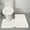 White #7, variant on 3-Piece Solid Color Bathroom Rug Set - Soft Velvet Fleece, Non-Slip Backing, Absorbent, Machine Washable, Includes Toilet Lid Cover & Floor Mats