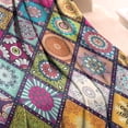 thumbnail image 3 of Multicolor Ethnic Mandala Pattern Blanket,Comfortable Soft Flannel Throw Blanket,All Season,Warm Lightweight Blankets for Sofa Bed Couch Living Room Chair,30"x40", 3 of 4