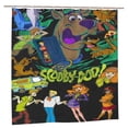 thumbnail image 2 of Scooby Doo Shower Curtain, Lovely Cartoon Shower Curtains Set for Kids Boys Girls College Dorm Bathroom, Waterproof Restroom Bathtub Decor Accessories with 12 Hooks 72X72 Inch Plastic, 2 of 8