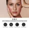 thumbnail image 5 of QunYou Foundations Stick with Brush 3-in-1 Moisturising Concealer Foundations Make-Up SPF50+ Light Texture for All Types, 5 of 7