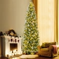 thumbnail image 4 of Gymax 9 FT Pre-Lit Artificial Christmas Tree w/ 1228 Frosted Tips 470 LED Lights, 4 of 10