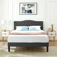 thumbnail image 3 of VECELO 3-Piece Bedroom Sets with Full Upholstered Bed Frame and 2 White Nightstands, 3 of 8