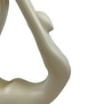 thumbnail image 6 of Yoga White Sculpture - Bronze Base, 6 of 7