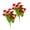 Bright Red, variant on 2 Pcs Magenta Red Artificial Flowers Outdoor, 13.8" UV Resistant Fake Plastic Greenery Bushes for Window Box Front Porch Planter Decor