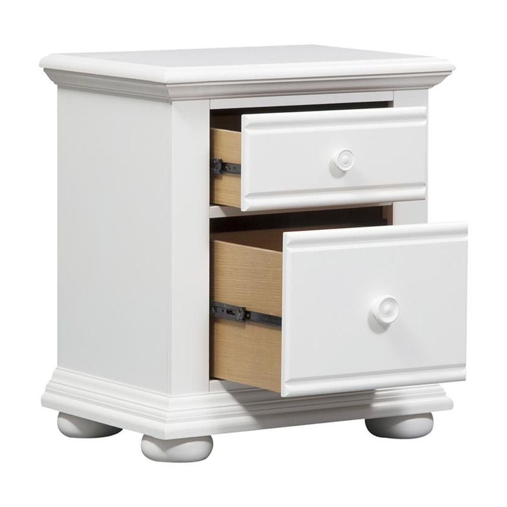 Summer House White 2 Drawer Night Stand