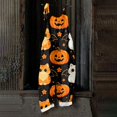 thumbnail image 4 of Halloween Jumpsuits for Women Summer Plus Size Boho Baggy Rompers for Women Sleeveless Pumpkin Ghost Jumpsuits Rompers Loose Fit Adjustable Strap Overalls for Women Orange 3XL, 4 of 6
