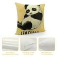 thumbnail image 4 of ONETECH Who Loves Pandas Panda Bear Throw Pillow Cover , Panda Bear Lover Gifts for Home Room Bed Sofa Bedroom Decorations Decor, 4 of 5