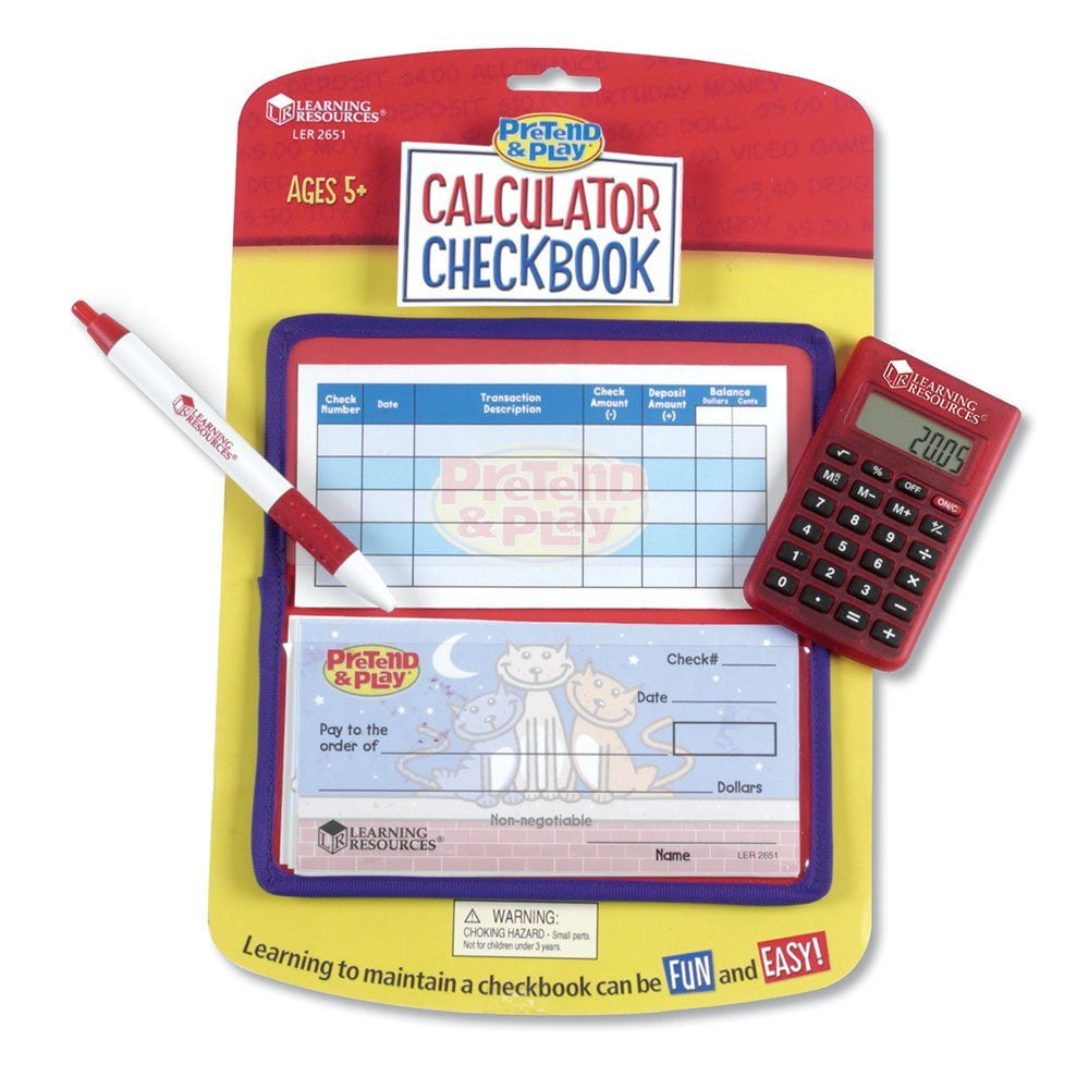 pretend checkbook
