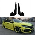 thumbnail image 4 of Zyutaosan 2Pcs For Honda Civic Type R 2016-2021 Glossy Black Front Bumper Canards Splitter Fins Air Knife, 4 of 5