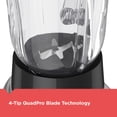 thumbnail image 3 of BLACK+DECKER PowerCrush Countertop Blender, BL1230SG, 6-Cup Glass Jar, 4 Speed Settings, Dishwasher Safe, 700W Motor, 3 of 5