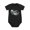 Black, variant on Hammerhead Shark Chasing Colorful Bubbles Baby Bodysuit, 100% Cotton Short Sleeve Snap Romper, 0-12 Months