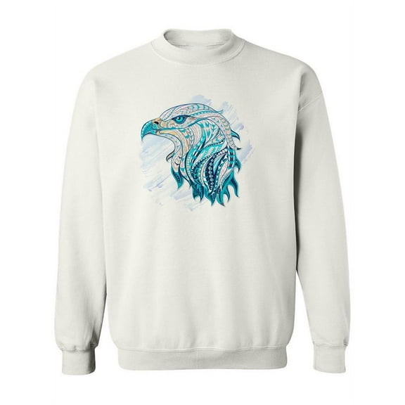 Ethnic Eagle Head Side View Sweatshirt Women -Image by Shutterstock, Female Small