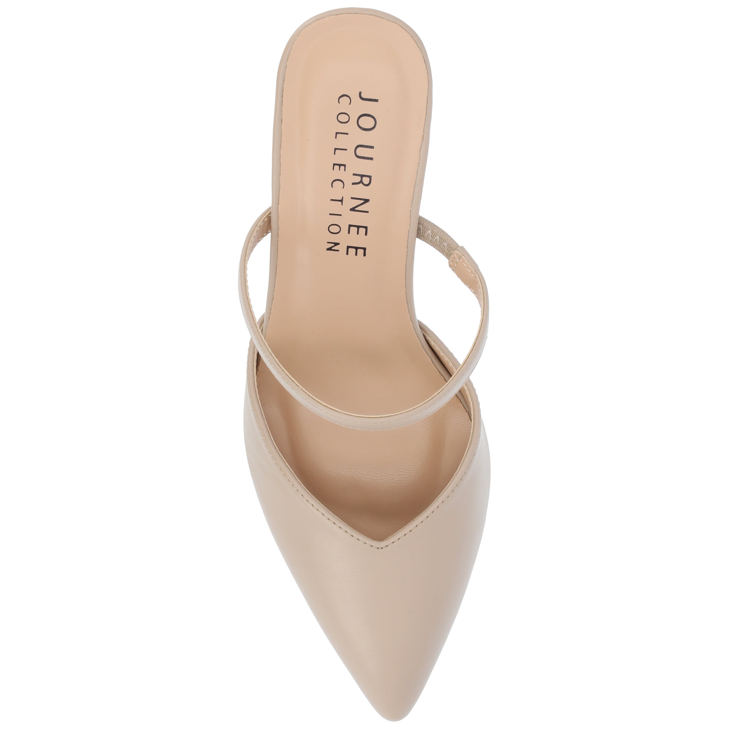 Journee Women's Yvon SuperNatural Shades Wide Width Pointed Toe Mule Pumps