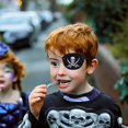 thumbnail image 4 of Parches de ojo de pirata de fieltro, esqueleto de un ojo, disfraz de capitán pirata para Halloween, Cosplay, decoración para fiesta de cumpleaños de niños, 6/12 piezas, 4 of 4
