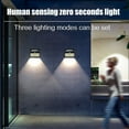 thumbnail image 6 of Tainini Solar Outdoor Lights - Four-compartment LED Motion Sensor Security Lights with 3 Modes Waterproof Solar Powered Wall Lights for Patio Garden Garage Yard Front Door, 6 of 9