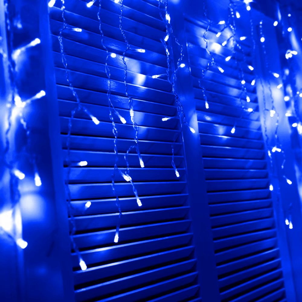 TORCHSTAR Extendable 16.4ft 216 LEDs Window Icicle Lights for Living