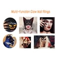 thumbnail image 2 of Set de anillos de uñas postizos Bestga para Halloween, 10 unidades, color dorado, 2 of 7