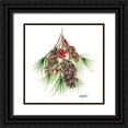 thumbnail image 1 of Talent, Kelley 26x26 Black Ornate Wood Framed with Double Matting Museum Art Print Titled - Pinecone Trio, 1 of 4