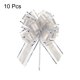 thumbnail image 3 of 10uds 7 Pulgadas Grande Tirar Lazo Regalo Envoltura Lazos Cinta Organza Plata para Boda Cestas Regalos Navidad Fiesta, 3 of 6