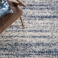 thumbnail image 6 of SAFAVIEH Hudson Jaden Striped Shag Area Rug, Ivory/Navy, 6' x 9', 6 of 11