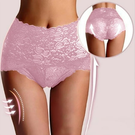 

TIANEK Sexy And Fashionable High Waist Lace Body Shaping Cheeky Panties Reduced