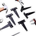 thumbnail image 2 of 36 PCS 4 Inch T-Strap Hinges Rustic Gate Strap Hinge Rustproof Gate Door Black Hinges for , Fence and Barn Gates,36 x T-strap hinges,Black, 2 of 5