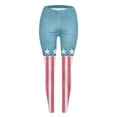 thumbnail image 5 of Rovga Women Yoga Long Pants Casual Fourth Of July Independence Day Printed Sports Leggings Long Pants, 5 of 6