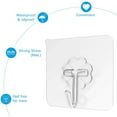 thumbnail image 4 of 12Packs Adhesive Wall Hooks Heavy Duty Wall Hangers Without Nails Seamless Scratch Hooks for Hanging Bathroom Kitchen Office, 4 of 9
