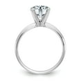 thumbnail image 2 of 14k White Gold 2.00ct. 8mm Round Colorless Moissanite Solitaire Engagement Ring Size 7.5, 2 of 5