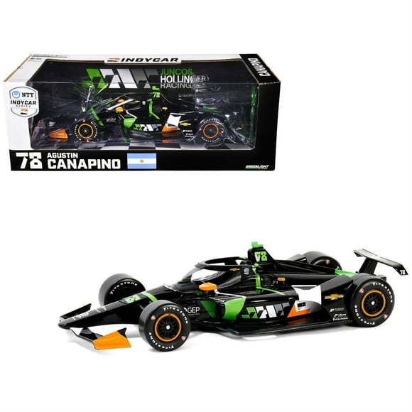 Dallara IndyCar #78 Agustin Canapino "JHR" Juncos Hollinger Racing "NTT IndyCar Series" (2024) 1/18 Diecast Model Car by Greenlight
