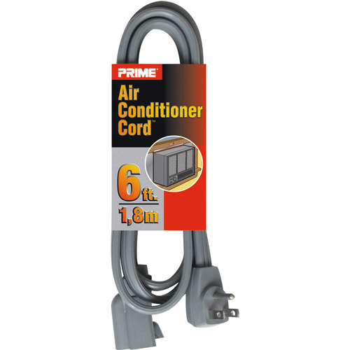Prime Air Conditioner and Major Appliance Extension Cord, Gray, 6Feet