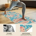 thumbnail image 4 of Blue and Pink Pioneer Flower Hot Yoga Mat Towel Non Slip for Hot Yoga - Quick-Drying Yoga Mat Cover with 4 Corner Pockets with Travel Bag - Hot Yoga Towel Non Slip Grip Moisture Wicking Sweat 70"x26", 4 of 6