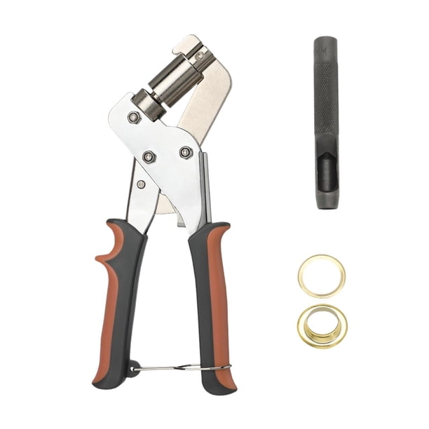 Kit de alicates para ojales de ojal, alicates perforadores de ojales, multifuncionales, de alta resistencia Oro 50pcs