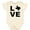 Natural, variant on Inktastic Love Texas Boys or Girls Baby Bodysuit