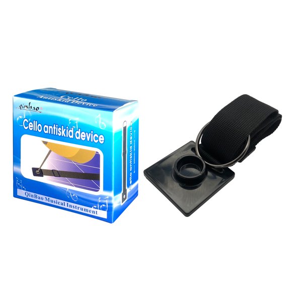 Cello Endpin Anchor Antiskid Device with Adjustable Nylon Strap, Heavy Duty O-ring, End-Pin Stopper and Thick Pad Non-slip Endpin Stopper Holder