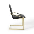 thumbnail image 3 of Modway Pitch 20.5" Velvet and Stainless Steel Dining Armchair in Gold/Black, 3 of 7
