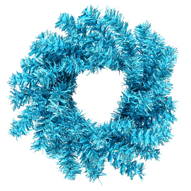 Vickerman 6" Sky Blue Mini Wreath 40 Tips