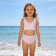 thumbnail image 2 of Shadoumai Girls Tankini Swimsuit 3 Piece Bathing Suits for Girl Square Collar Tankinis Set Girls' Swimwear with Print Shorts, 2 of 7