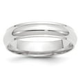 thumbnail image 5 of 14K White Gold 5mm Half Round with Edge Band Ring Size 11, 5 of 7