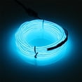 thumbnail image 1 of Tira de luces de neón JIGUOOR EL Wire, batería de 5 m, azul con batería, 1 of 9