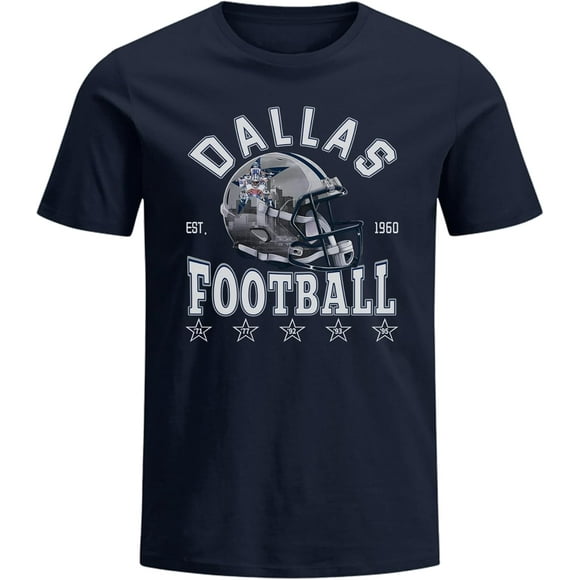 Dallas Football T-Shirts Cadeaux pour Hommes Tee-Shirt Fans Nouveauté Jour de Match Manches Courtes T-Shirt Vêtements pour Hommes