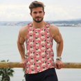 thumbnail image 6 of KLL Cute French Bulldog Print Men's Muscle Gym Workout Stringer Tank Tops Bodybuilding Fitness T-Shirts Tank Tops Men-3X-Large, 6 of 7