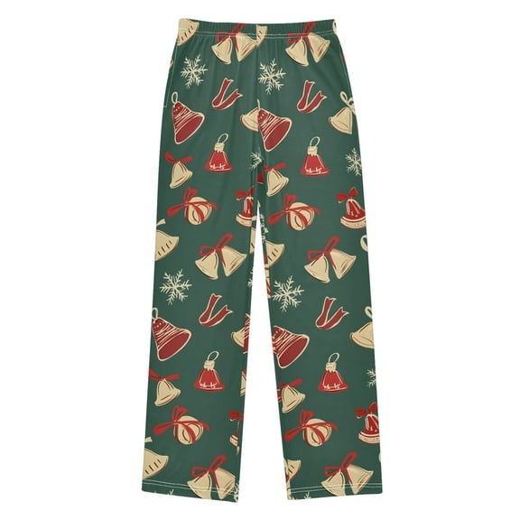 joogoo Christmas Bells Pajama Pants Pj Bottoms Sleepwear Lounge L